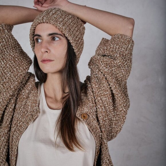 Esby Ashley Cardigan in caramel, size small - Picture 2 of 11